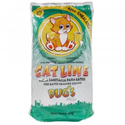 AREIA SANITÁRIA DUGS CAT LINE 4 KG