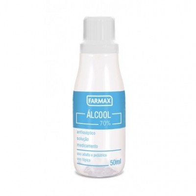 ÁLCOOL LÍQUIDO FARMAX 70% ANTISSÉPTICO 50ML