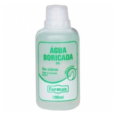 ÁGUA BORICADA 3% FARMAX 100ML