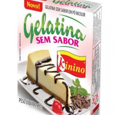 GELATINA KININO SEM SABOR 12 GRAMAS