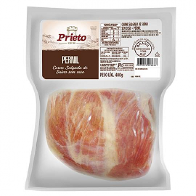 CARNE SALGADA DE PERNIL SUINO SEM OSSO PRIETO 400 G