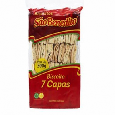 BISCOITO SÃO BENEDITO 7 CAPAS 300GR