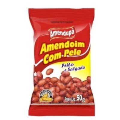 AMENDOIM AMENDUPÃ COM PELE 50G