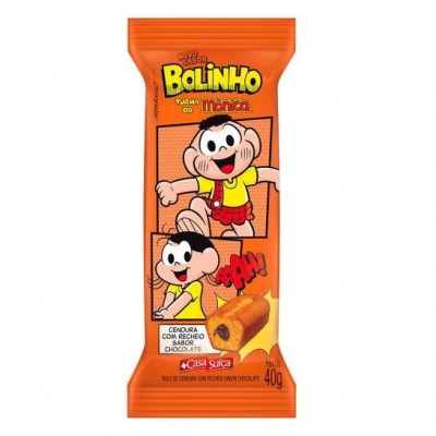 BOLINHO TURMA DA MÔNICA CENOURA COM CHOCOLATE 40G