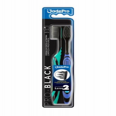 ESCOVA DENTE JADE PRO BLACK MACIA COM 2