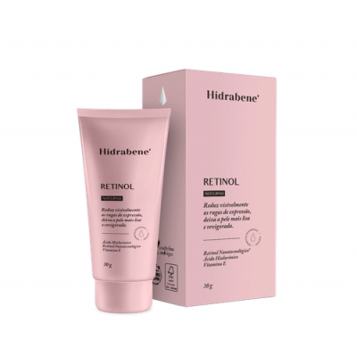 RETINOL COM ÁCIDO HIALURÔNICO HIDRABENE ANTIRRUGAS NOTURNO