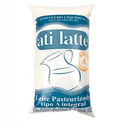 LEITE PASTEURIZADO HOMOGENEIZADO ATI LATTE TIPO A INTEGRAL PACOTE 1 L