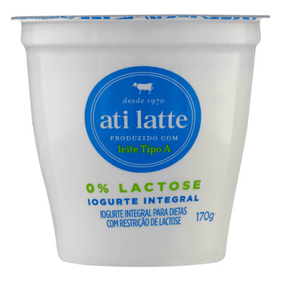 IOGURTE ATI LATTE 0% LACTOSE INTEGRAL 170 G