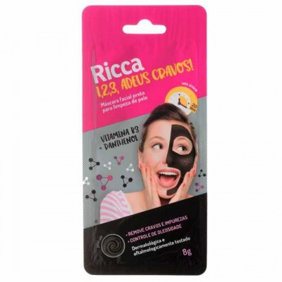 MÁSCARA FACIAL RETA RICCA PARA LIMPEZA DE PELE 8G