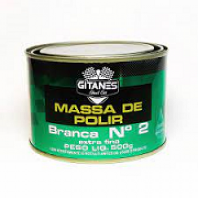 MASSA DE POLIR EXTRA FINA Nº 2 BASE ÁGUA 500 GRAMAS GITANES