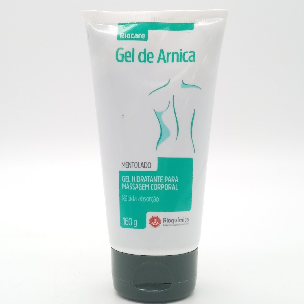 GEL DE ARNICA RIOCARE PARA MASSAGEM CORPORAL MENTOLADO 160 GRAMAS