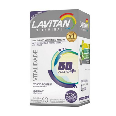 LAVITAN VITALIDADE 50+ COM 60 COMPRIMIDOS REVESTIDOS
