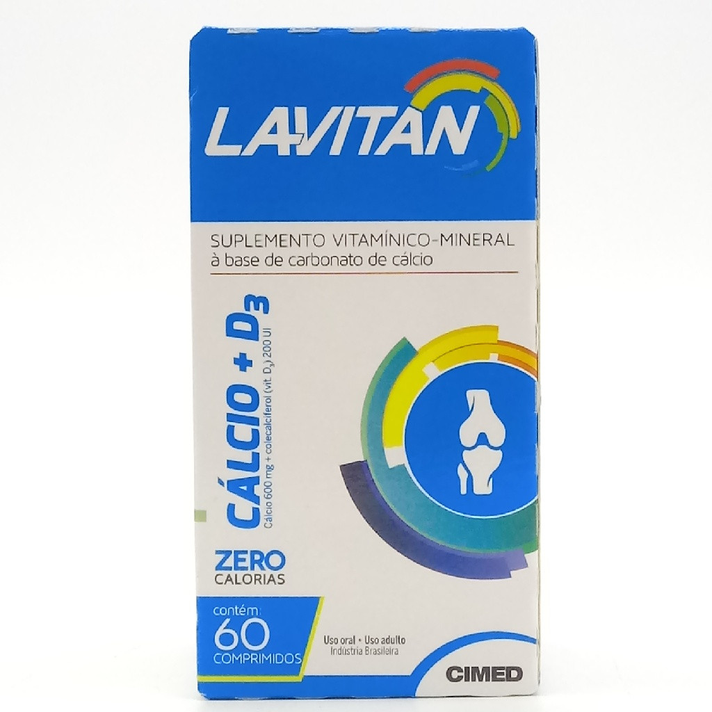 LAVITAN CALCIO+D3 CONTÉM 60 COMPRIMIDOS CIMED