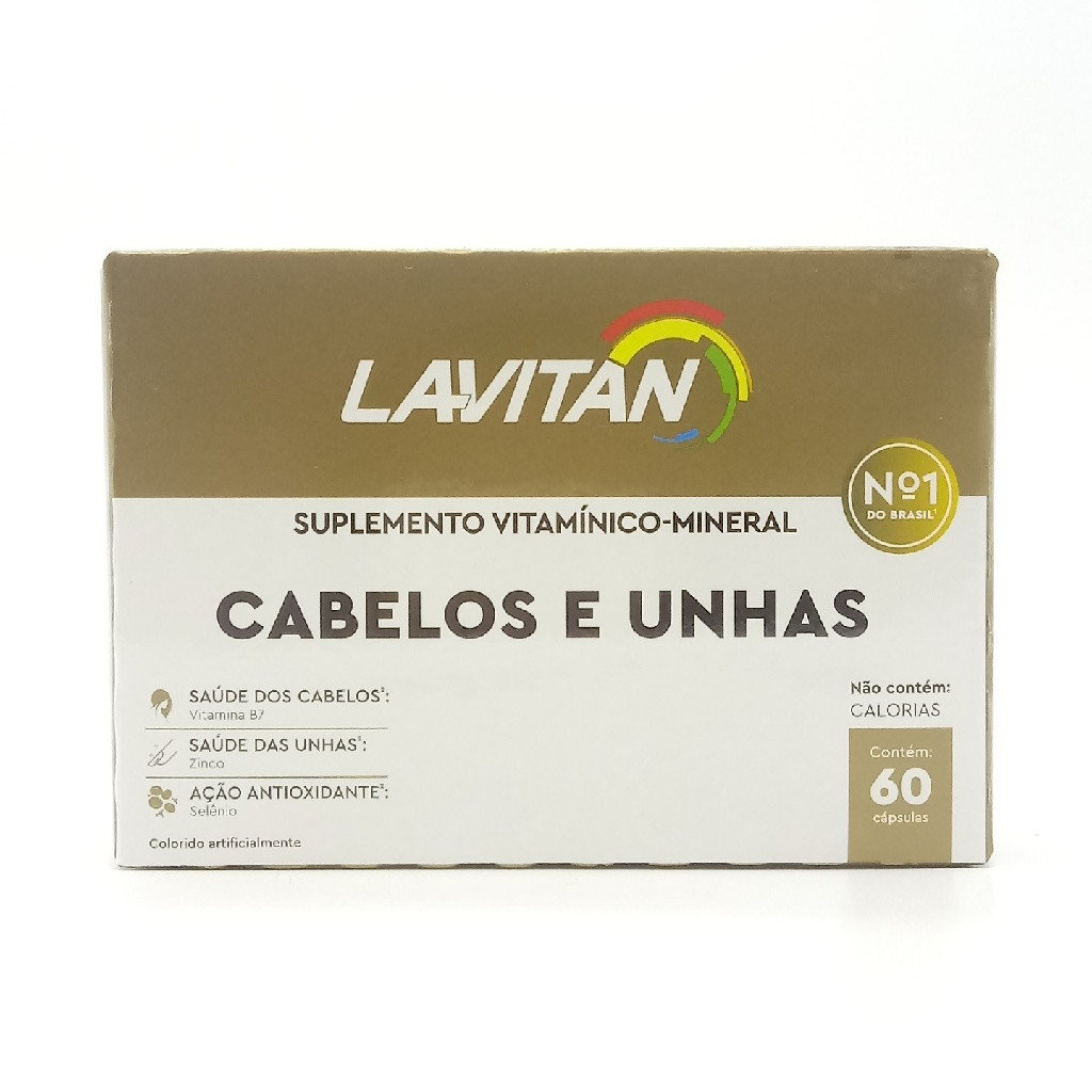 LAVITAN MAIS HAIR CABELOS E UNHAS 60 CÁPSULAS