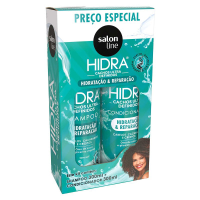 KIT SALON LINE HIDRA CACHOS SHAMPOO + CONDICIONADOR 300ML