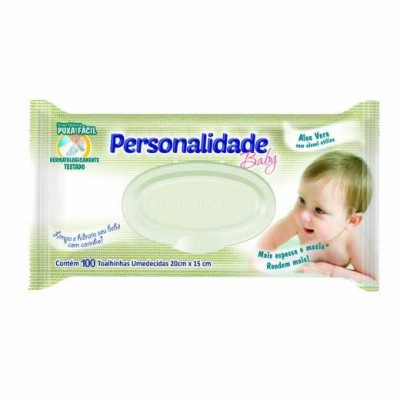 LENÇO UMEDECIDO PERSONALIDADE BABY 100 UNIDADES