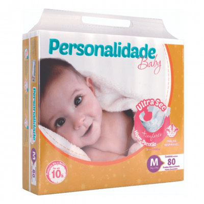 FRALDA PERSONALIDADE BABY ULTRA SEC M 80 UNIDADES