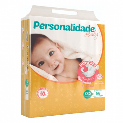 FRALDA PERSONALIDADE BABY ULTRA SEC XXG 56 UNIDADES