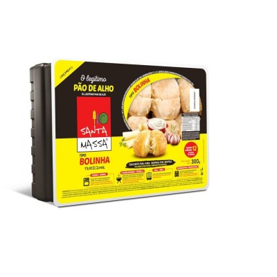 PÃO DE ALHO SANTA MASSA BOLINHA TRADICIONAL 300G