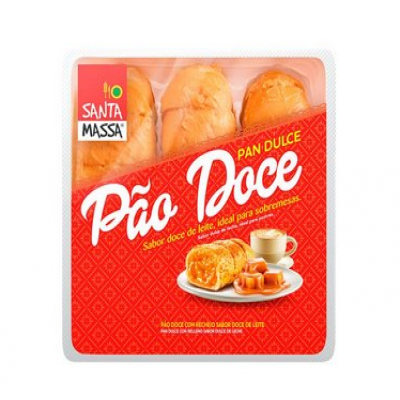 PÃO DOCE SANTA MASSA DOCE LEITE 300G