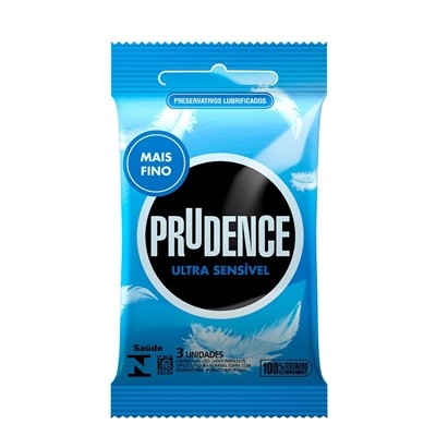 PRESERVATIVO PRUDENCE ULTRA SENSÍVEL 3 UNIDADES