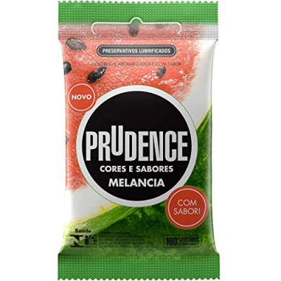 PRESERVATIVO PRUDENCE MELANCIA 3 UNIDADES
