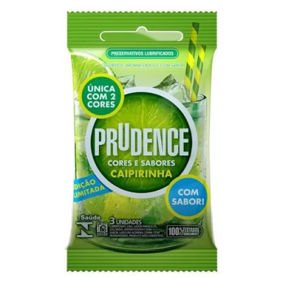 PRESERVATIVO PRUDENCE CAIPIRINHA 3 UNIDADES