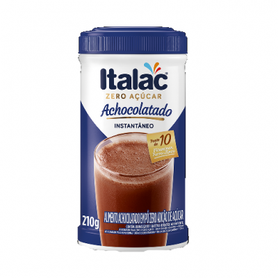 ACHOCOLATADO EM PÓ ITALAC ZERO 210G