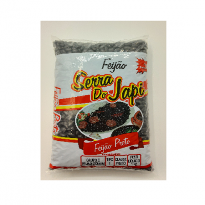 FEIJÃO PRETO SERRA DO JAPI 1 KG