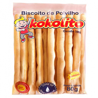 BISCOITO POLVILHO KOKOLITO PALITO 80 G