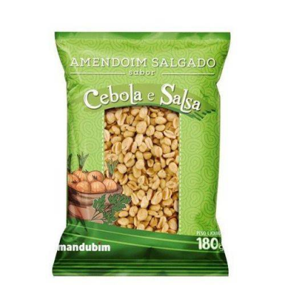 AMENDOIM TORRADO MANDUBIM CEBOLA E SALSA 180G