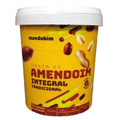 PASTA DE AMENDOIM MANDUBIM INTEGRAL TRADICIONAL 450 GRAMAS