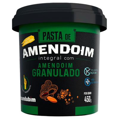 PASTA DE AMENDOIM INTEGRAL MANDUBIM GRANULADO 450G