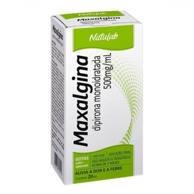 MAXALGINA 500MG/ML SOLUÇÃO ORAL 20ML NATULAB