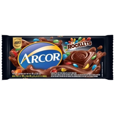 CHOCOLATE ARCOR ROCKLETS 80G