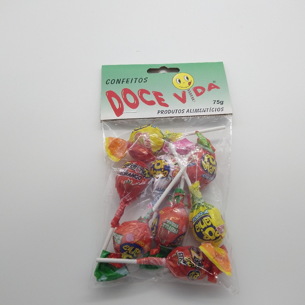 CONFEITOS DOCE VIDA PIRULITO BOLA 75 G