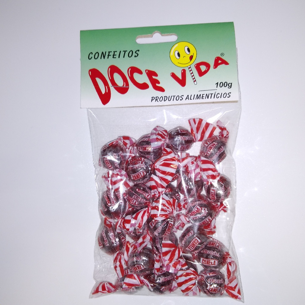 CONFEITOS DOCE VIDA BALA DE CANELA 100 G