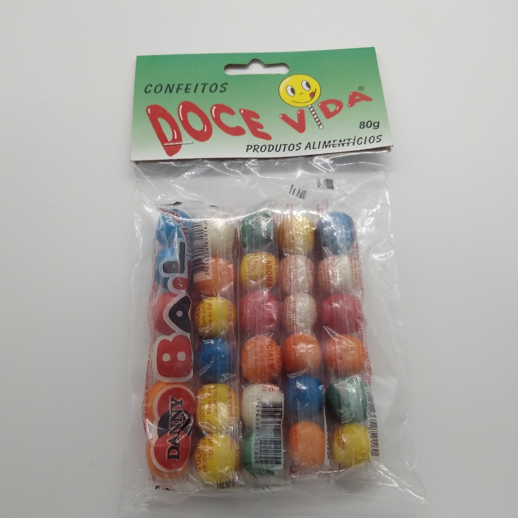 CONFEITOS DOCE VIDA CHICLETE BOLINHA 80 G