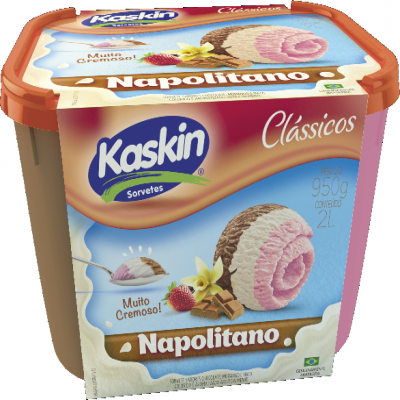 SORVETE KASKIN NAPOLITANO 2L