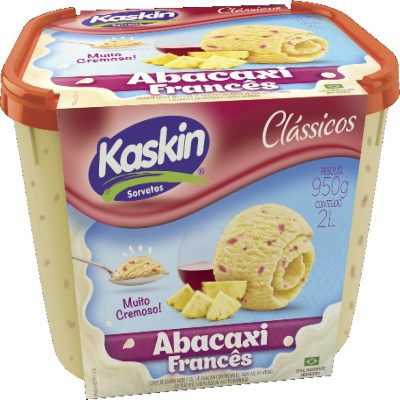 SORVETE KASKIN ABACAXI FRANCÊS 2L