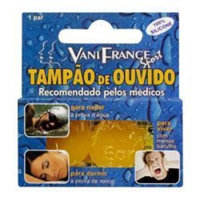 TAMPÃO DE OUVIDO DE SILICONE 1 PAR