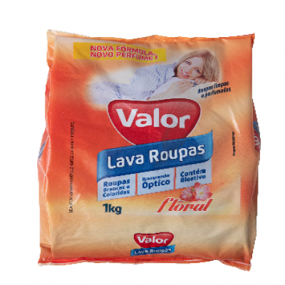 LAVA ROUPAS EM PÓ VALOR FLORAL 1KG