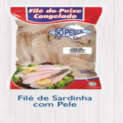 PEIXE FILÉ SARDINHA SÓ PESCA 500 GRAMAS