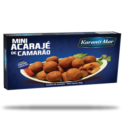 BOLINHO MINI ACARAJÉ KARAMS CAMARÃO 360 G