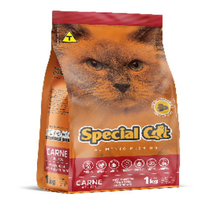 RAÇÃO SPECIAL CAT CARNE PACOTE 1 KG