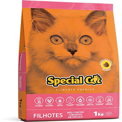 RAÇÃO SPECIAL CAT PREMIUM FILHOTES 1 KG