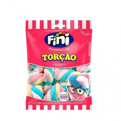 MARSHMALLOW FINI TORÇÃO SABOR BAUNILHA 80 GRAMAS