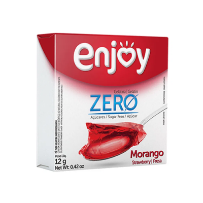 GELATINA ENJOY MORANGO ZERO 12G