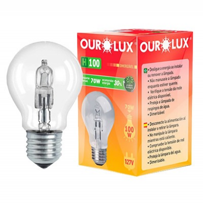 LÂMPADA HALOGENA OUROLUX H100 70W 127V