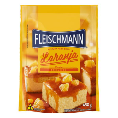 MISTURA PARA BOLO FLEISCHMANN LARANJA CREMOSO 450 G